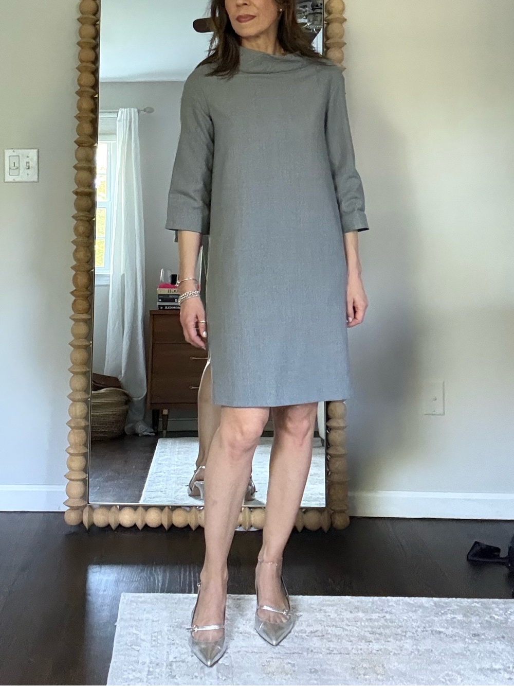 COS Gray Wool Blend Dress size 36